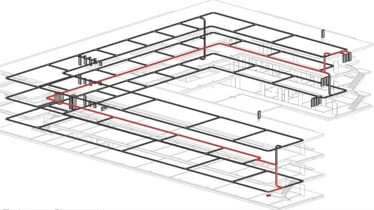 Electrical Circuit Path Through Cable Trays Revit. Advanced.