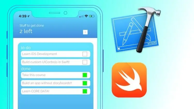 Code a Swift iOS To Do List App, UIKit, CoreData, Table View