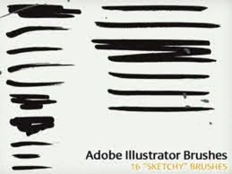 Adobe Illustrator : Vector brushes and illustrations